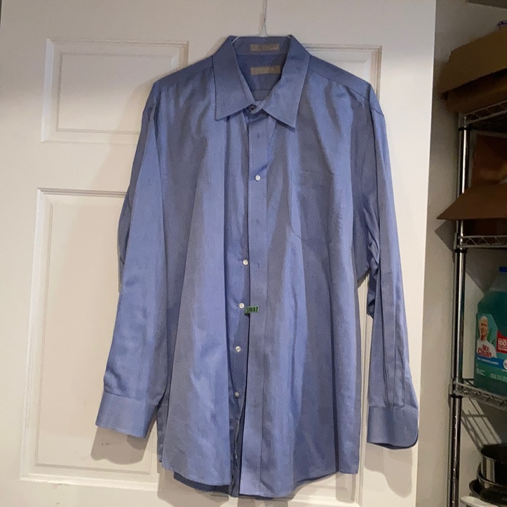 Blue Long Sleeve Dress Shirt